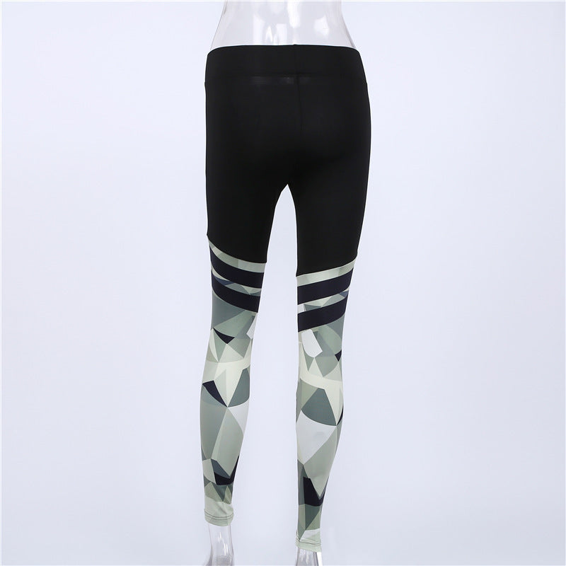 Camouflage Print Yoga Leggings for Women