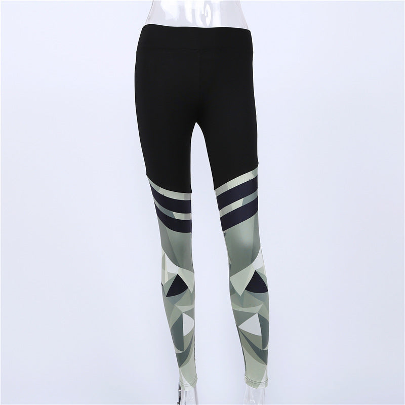 Camouflage Print Yoga Leggings for Women