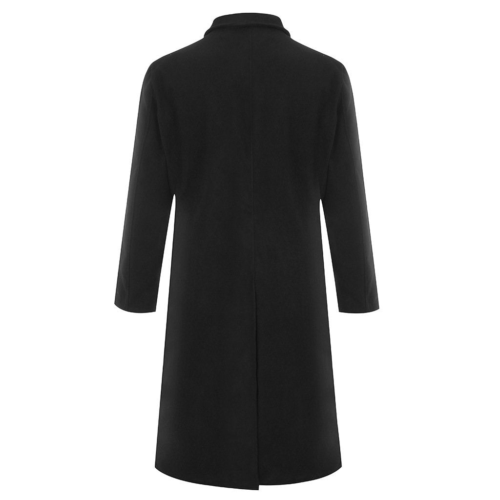 Men's Long Overcoat for Winter-STYLEGOING