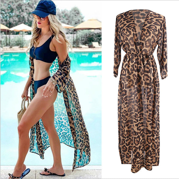 Sexy Leopard Chiffon Summer Beach Covers