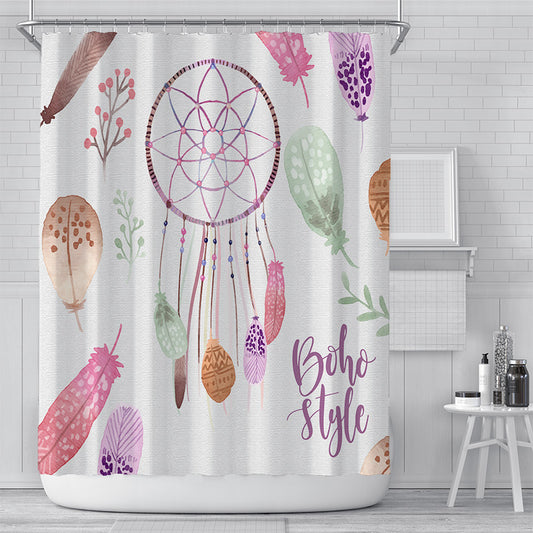 Dreamcather Boho Shower Curtain For Bathroom-STYLEGOING