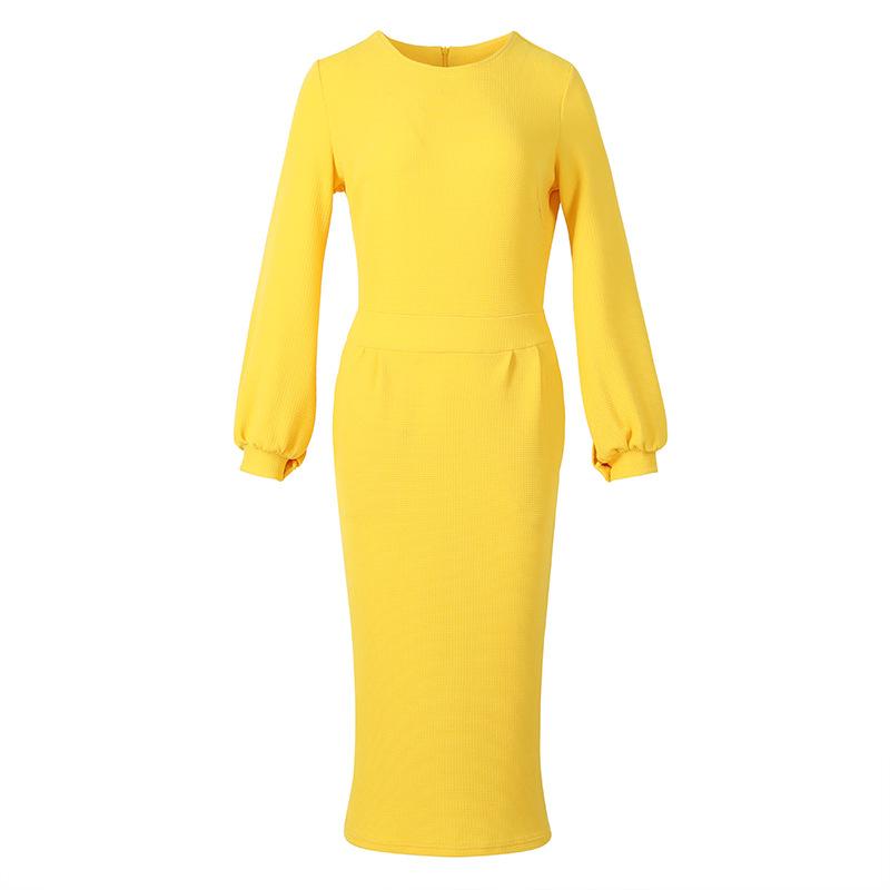 Fashion Long Sleeves Office Lady Fall Dresses