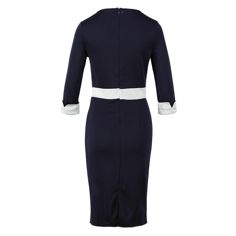 Sexy Half Sleeves Office Lady Bodycon Dresses-STYLEGOING
