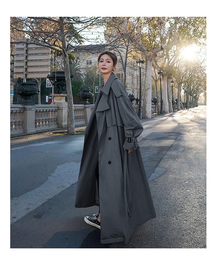 Women Loose Long Fall Trenchcoat-STYLEGOING