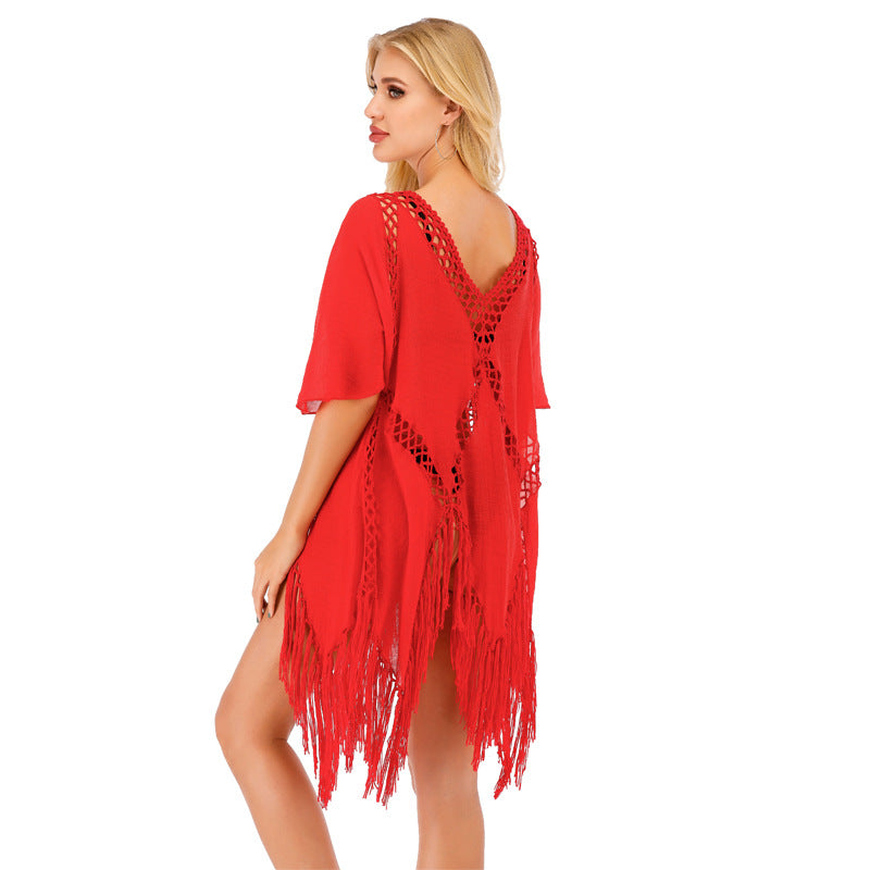 Summer Irregular Beach Bikinis Cover Ups