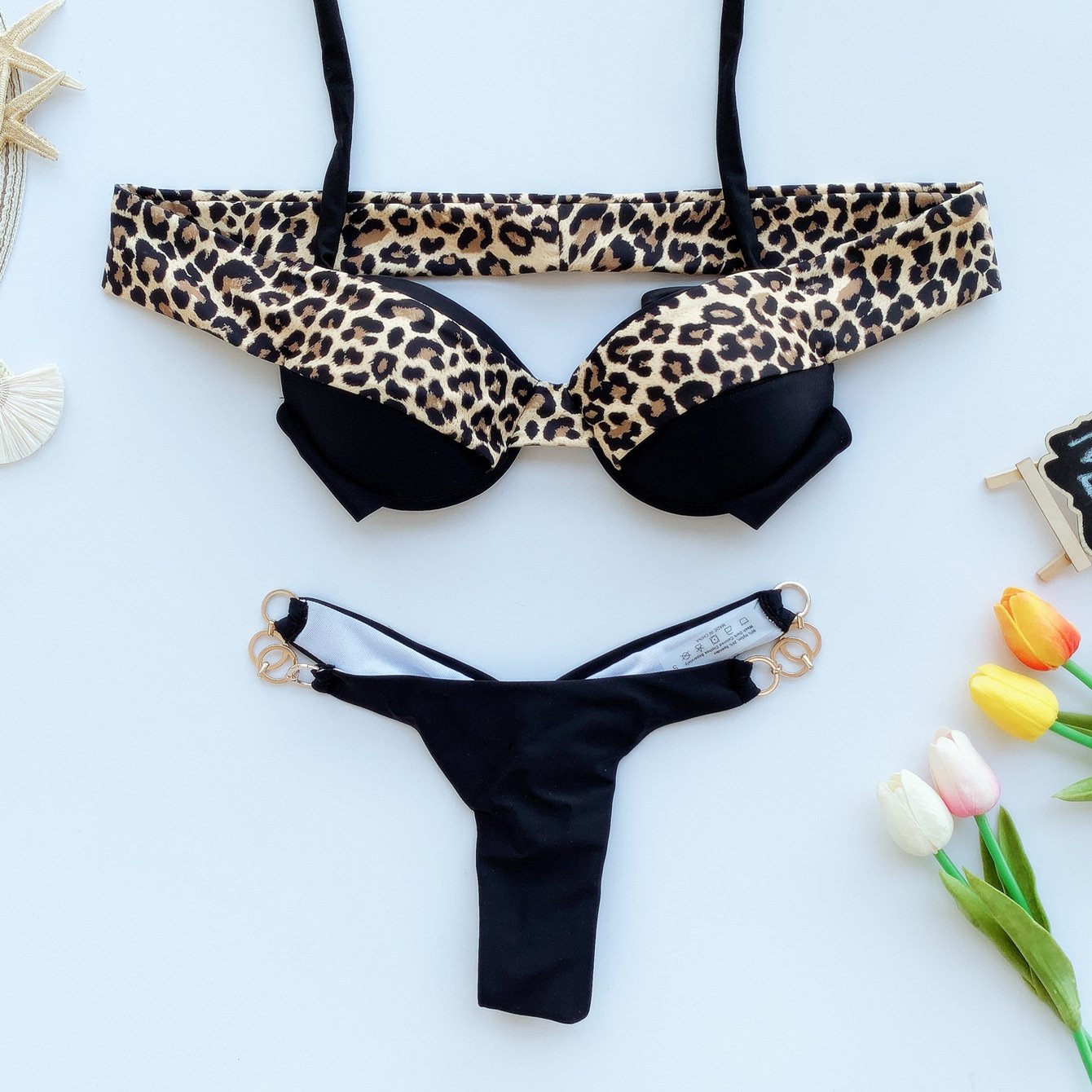 Leopard Joint Summer Beach Bikini Swimsuit-STYLEGOING