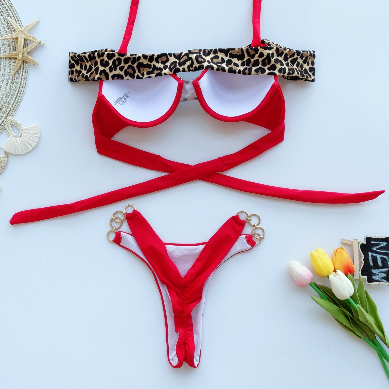 Leopard Joint Summer Beach Bikini Swimsuit-STYLEGOING