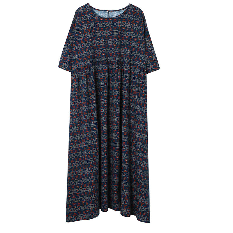 Vintage Linen Plus Sizes Summer Long Maxi Dresses