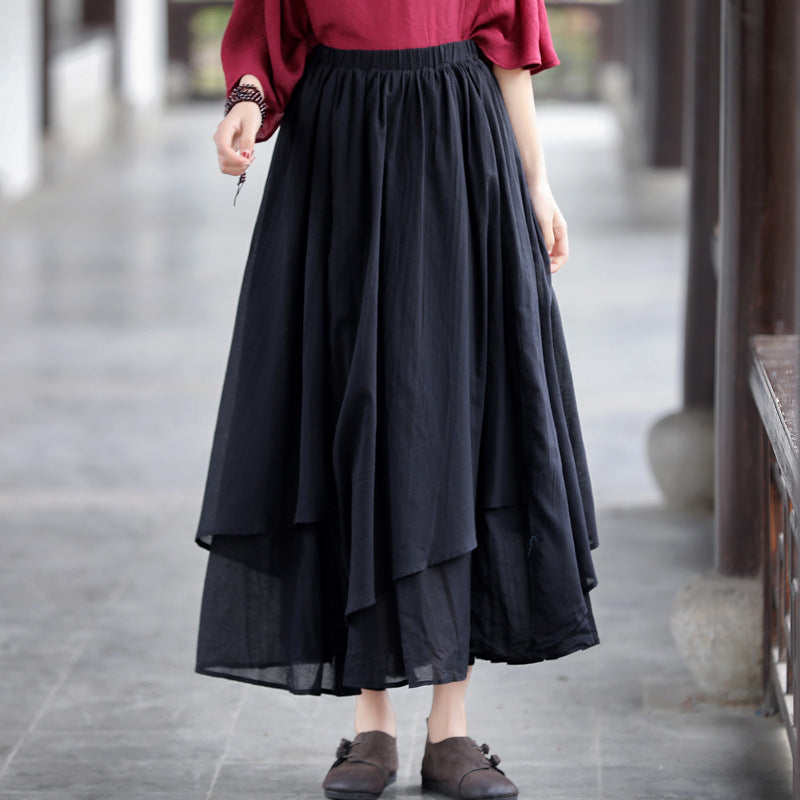 Fairy Irregular Linen Women Skirts