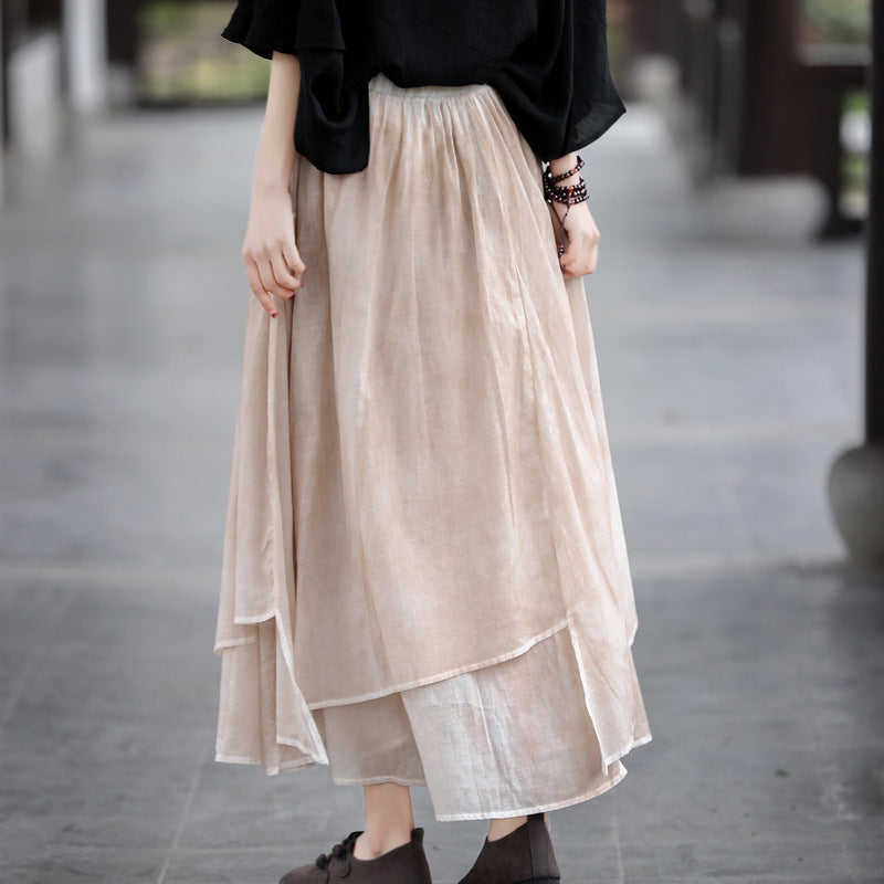 Fairy Irregular Linen Women Skirts