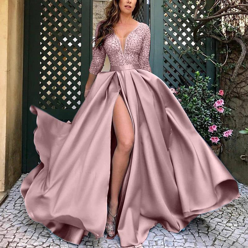 Plus Size Sexy Long Evening Party Dresses-STYLEGOING