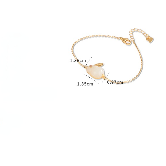 Sterling Sliver Gold-Plating Cute Rabbit Design Jewelry Sets