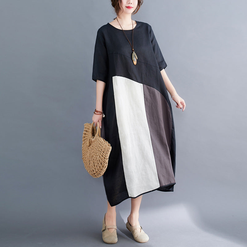 Casual Linen Plus Sizes Summer Women Cozy Dresses