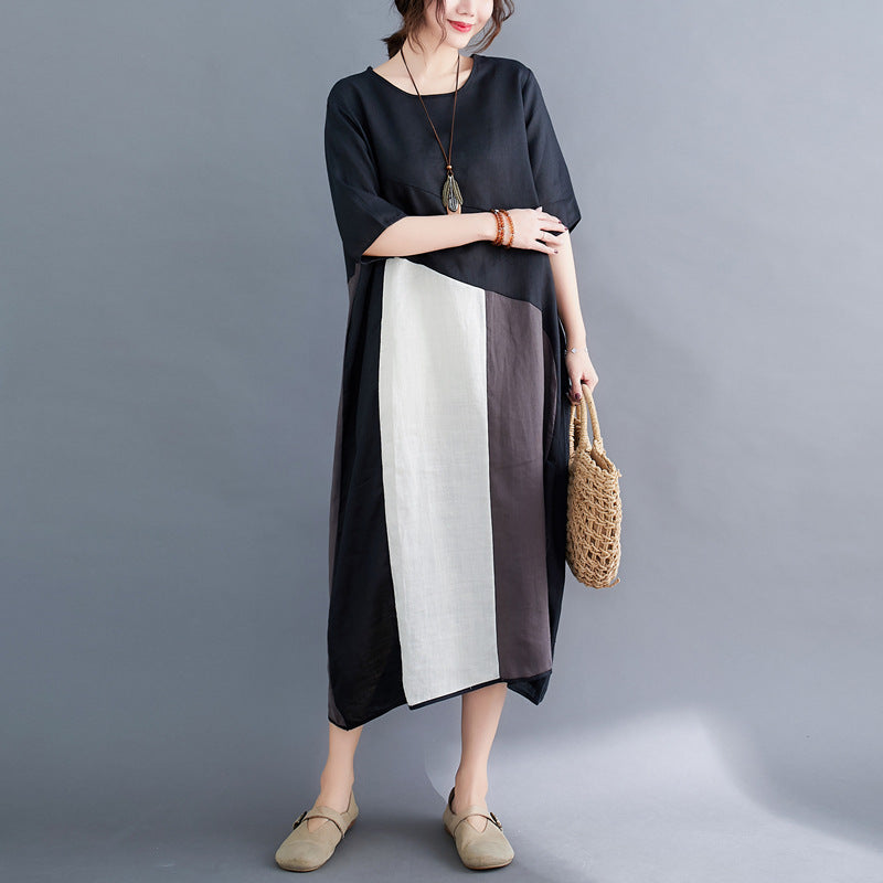 Casual Linen Plus Sizes Summer Women Cozy Dresses