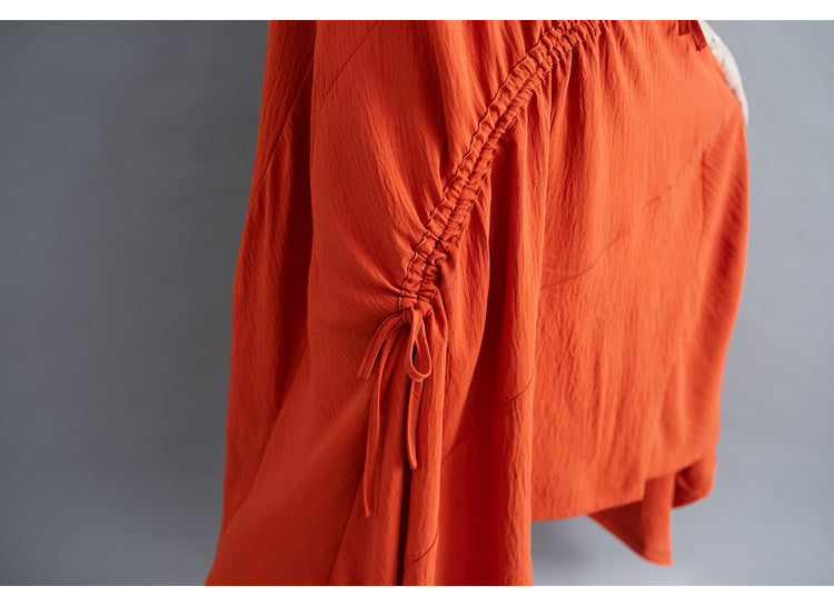 Vintage Irregular Linen Plus Sizes Long Maxi Dresses
