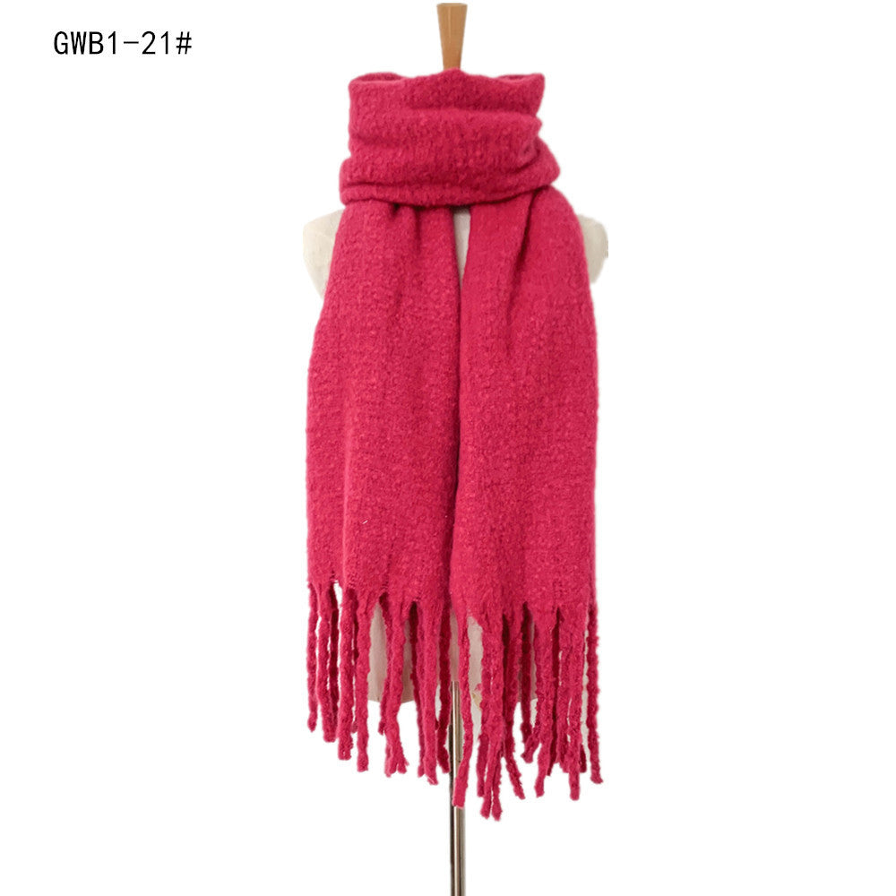 Winter Tassels Women Scarfs/capes