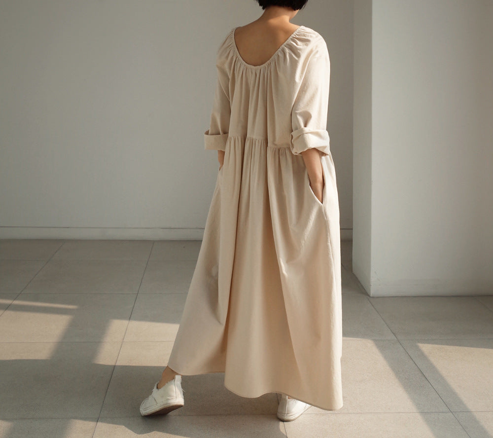 Casual Backless Long Cozy Dresses