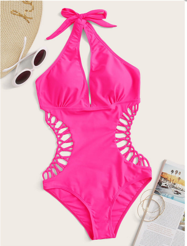 Sexy Crochet One Piece Women Swimwear