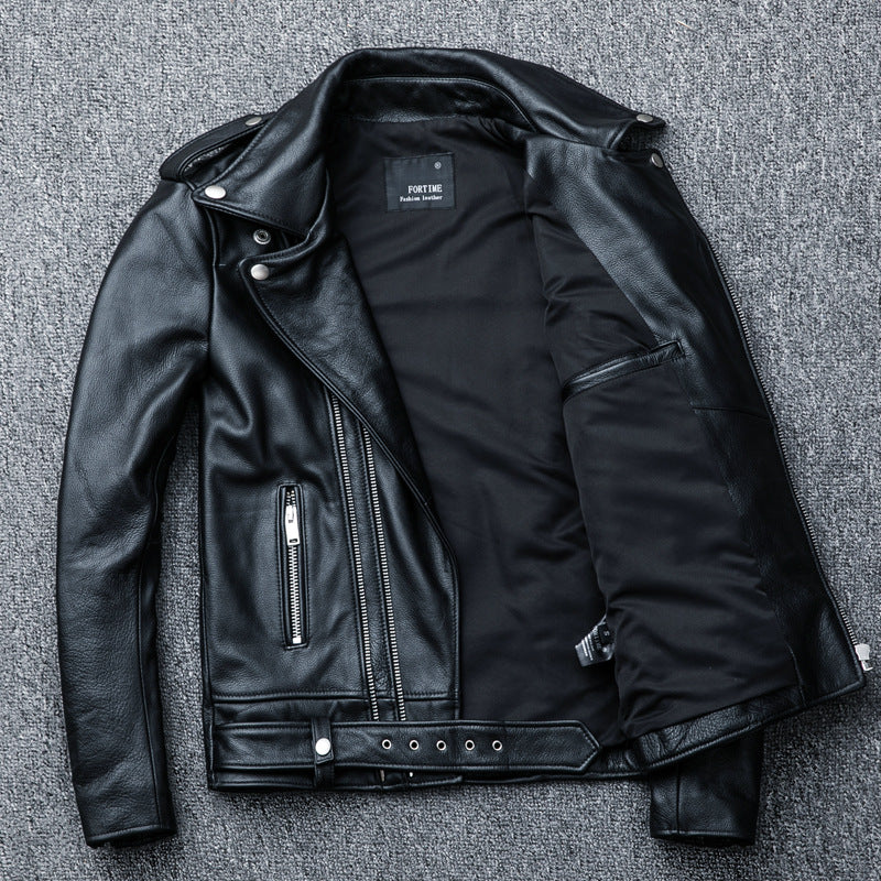 Designed Motorcycle Cowhide Leather Jackets for Men