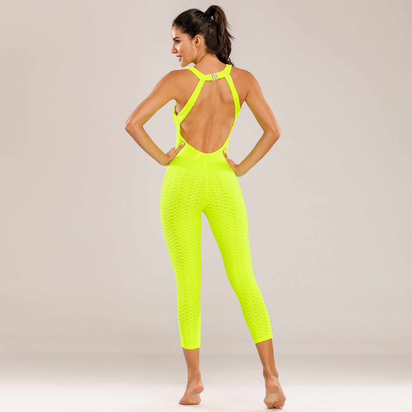 Sexy Elastic Exercising Yoga Jumpsuits for Women