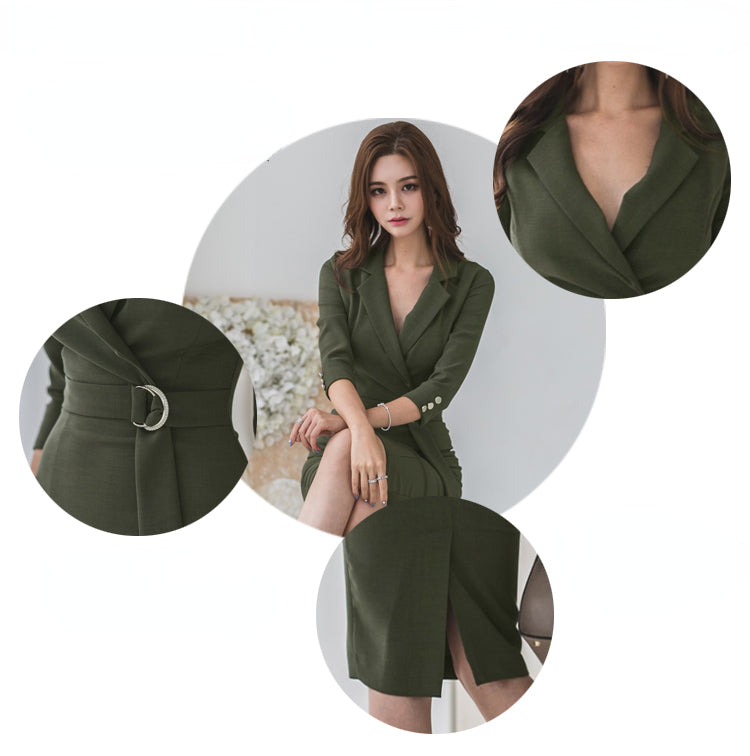 Sexy 3/4 Length Sleeves Women Sheath Dresses