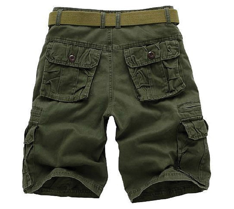 Plus Sizes Cotton Cropped Short Pants for Men