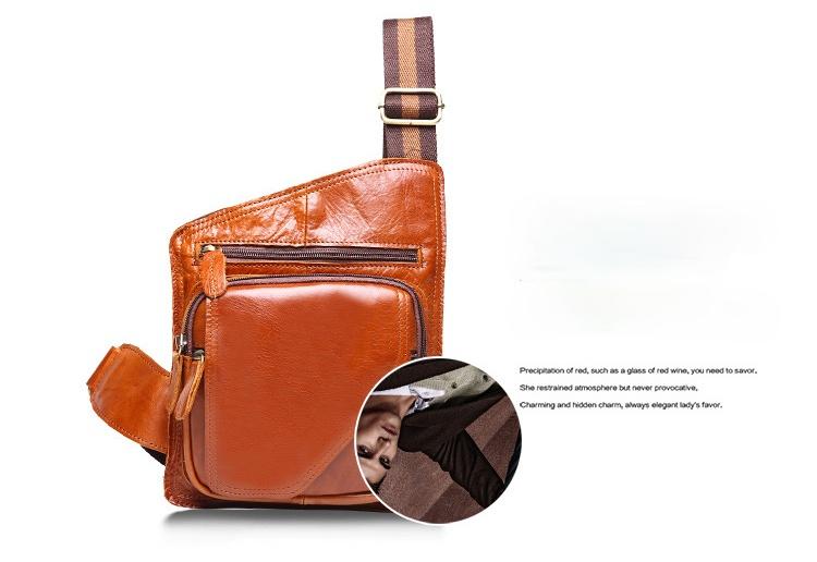 Personalized Handmade Leather Small Shoulder Bag-STYLEGOING
