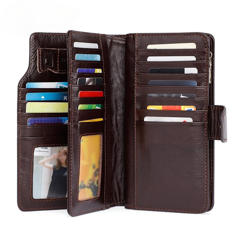 Cusotm Handmade Men's Leather Wallet-STYLEGOING