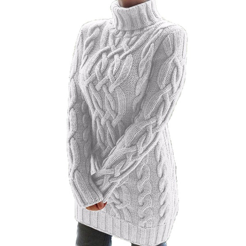 Vintage Turtleneck Knitted Pullover Sweaters
