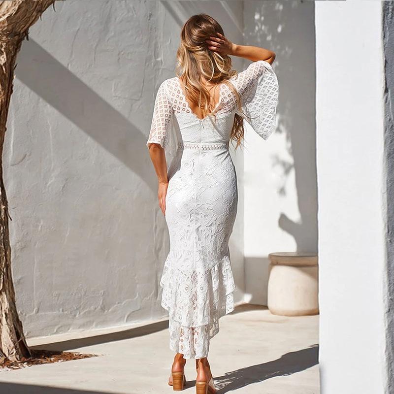 Sexy Mermaid Long Lace Dresses