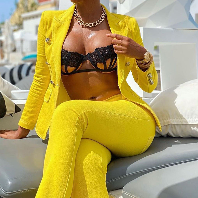 Casual Women Office Lady Two Pieces Suits