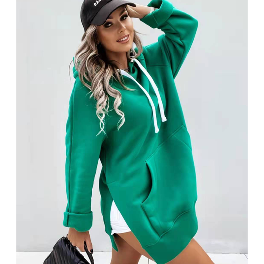 Leisure Drawstring Autumn Hoodies with Hat