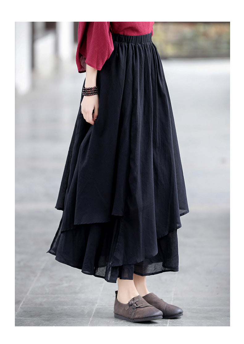 Fairy Irregular Linen Women Skirts