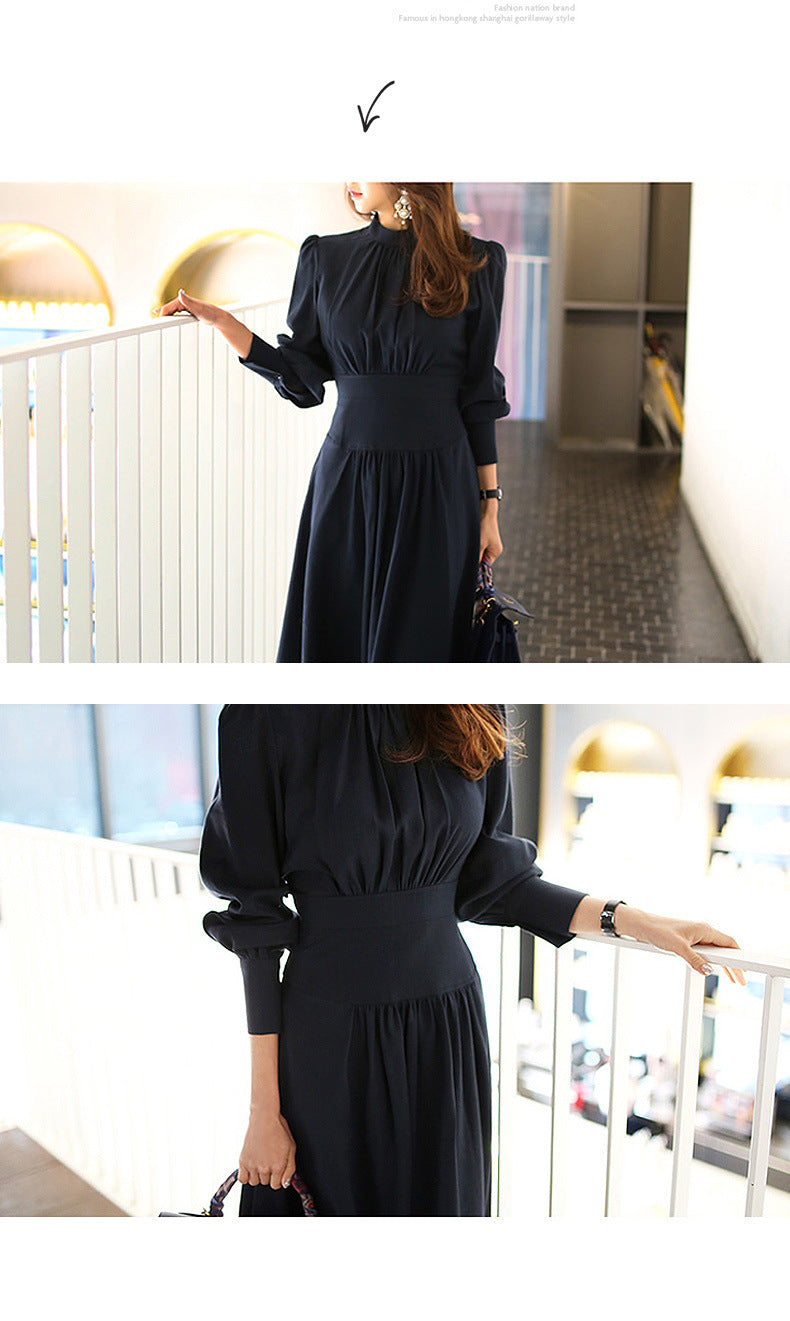 Elegant Stand Collar Office Lady Dresses