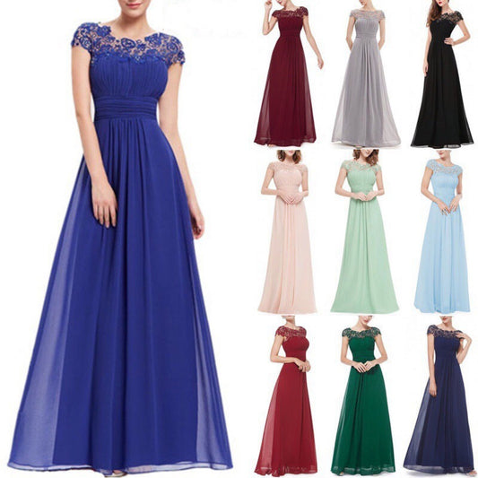 Elegant Women Long Lace Dresses