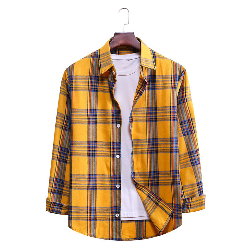 Casual Plaid Long Sleeves Shirts for Men