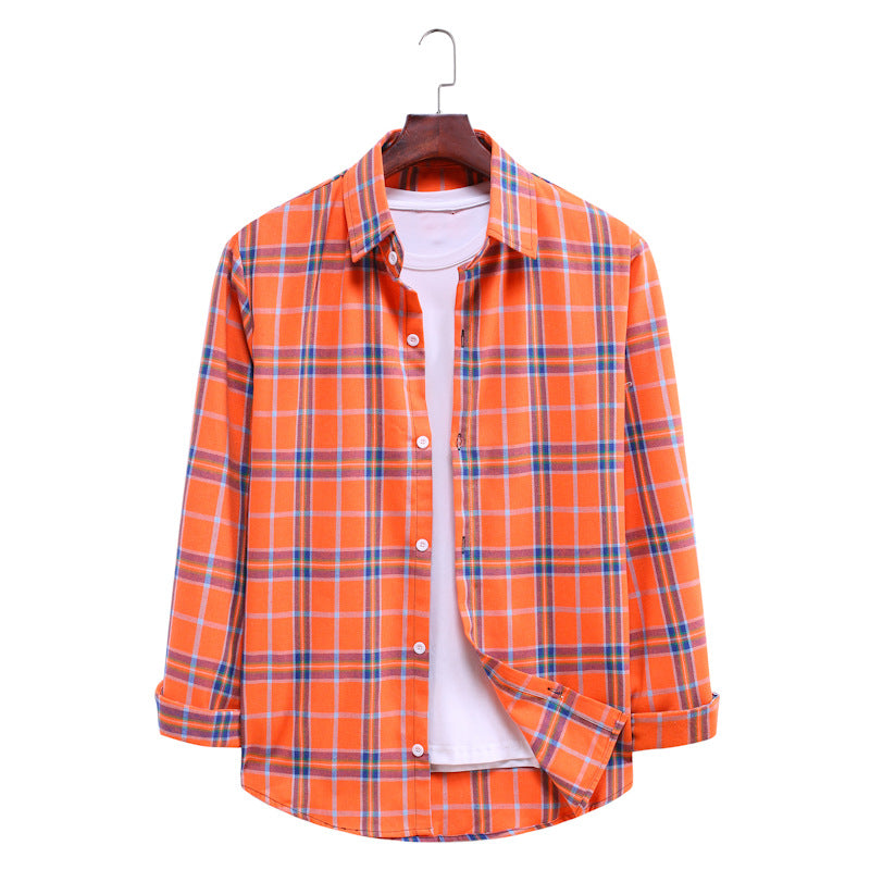 Casual Plaid Long Sleeves Shirts for Men