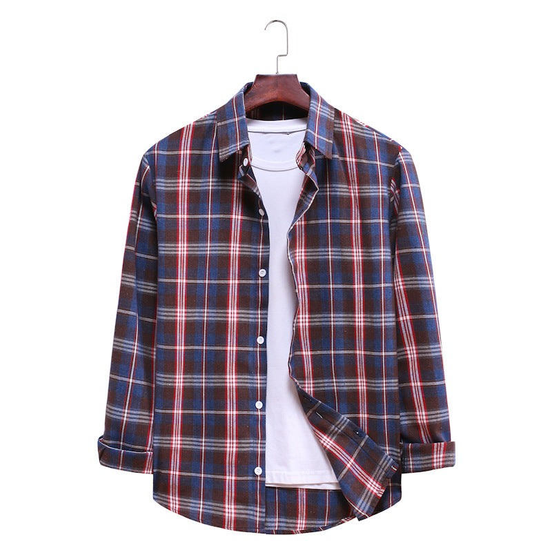 Casual Plaid Long Sleeves Shirts for Men