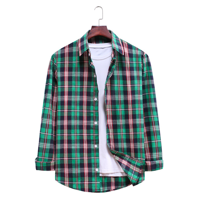 Casual Plaid Long Sleeves Shirts for Men