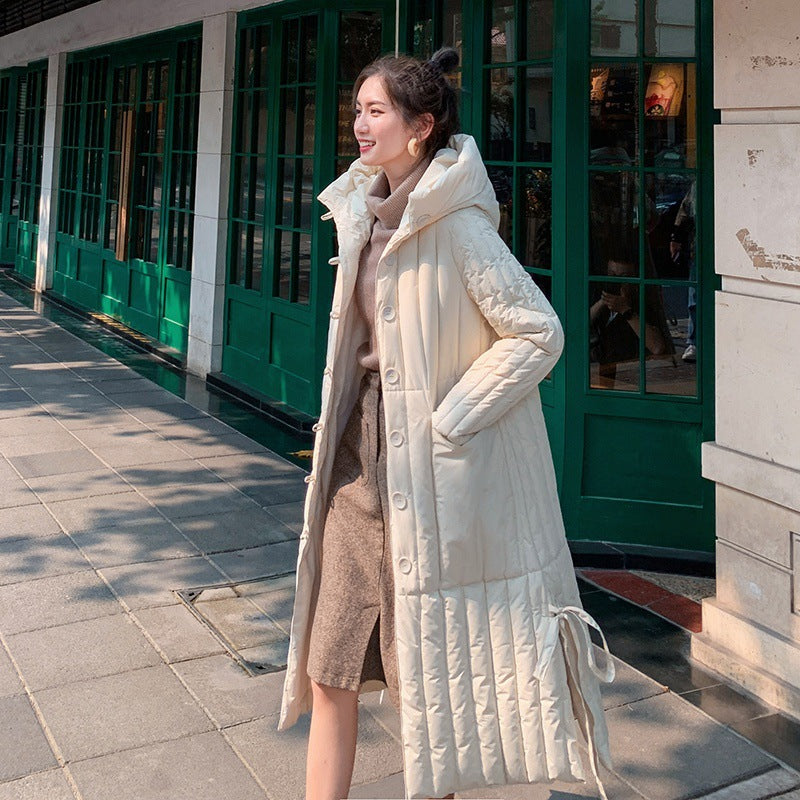 Winter Long Cotton Overcoats for Women