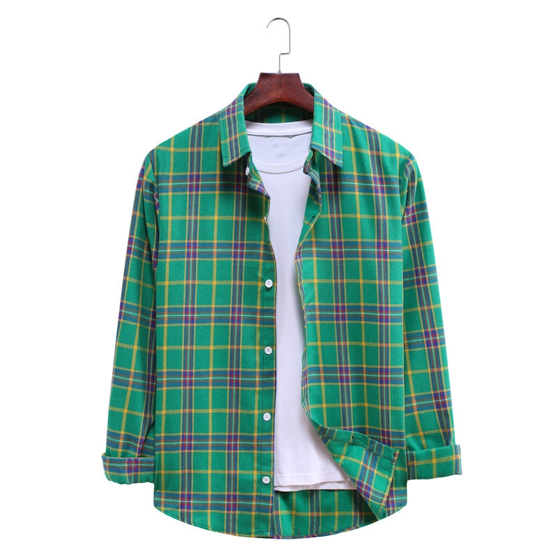 Casual Plaid Long Sleeves Shirts for Men