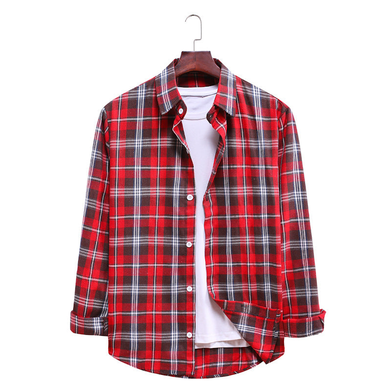 Casual Plaid Long Sleeves Shirts for Men