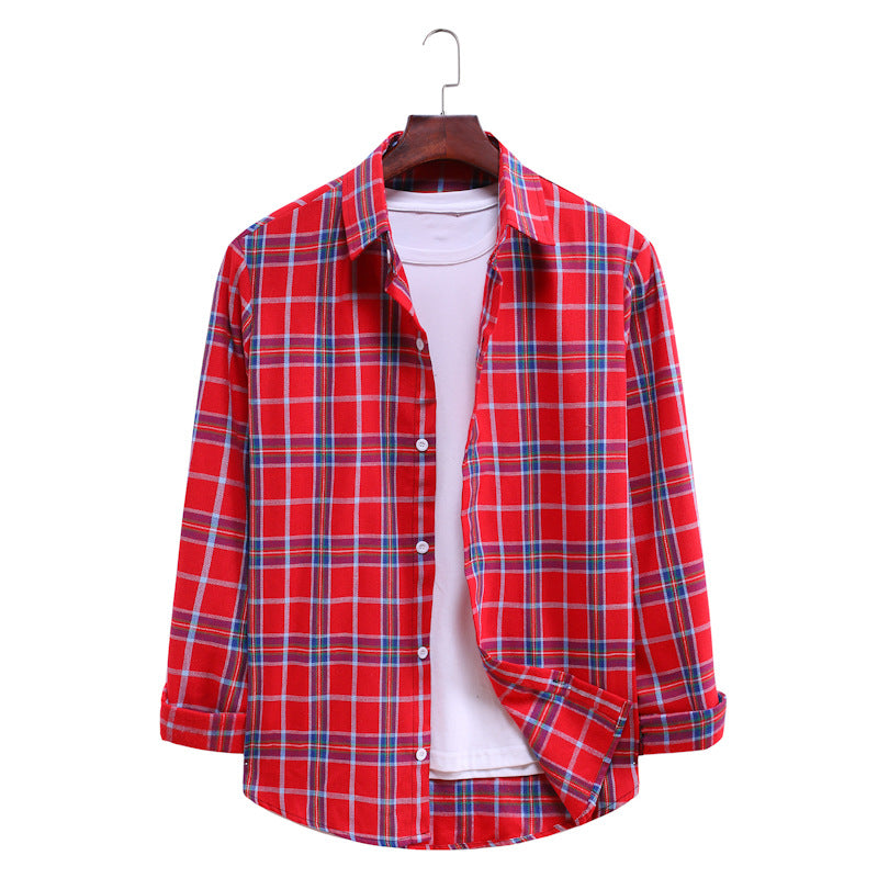 Casual Plaid Long Sleeves Shirts for Men