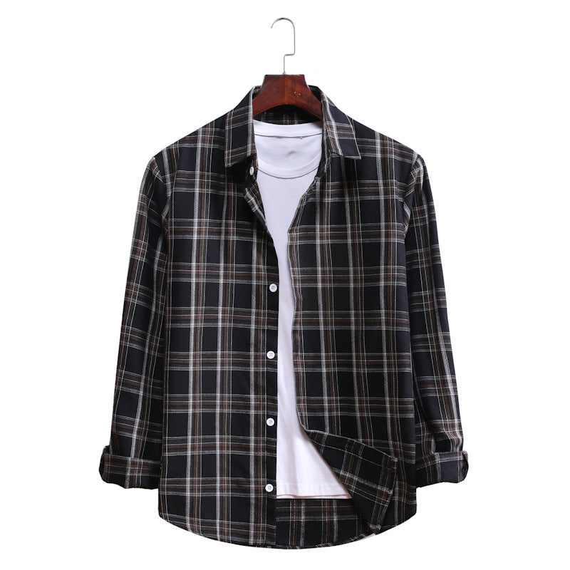 Casual Plaid Long Sleeves Shirts for Men