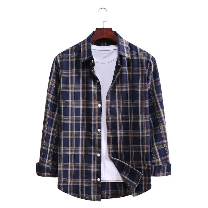 Casual Plaid Long Sleeves Shirts for Men