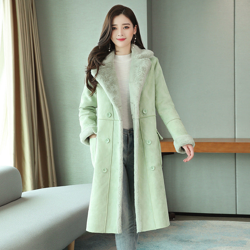 Winter Sherpa Warm Thick Outerwear Overcoats for Women