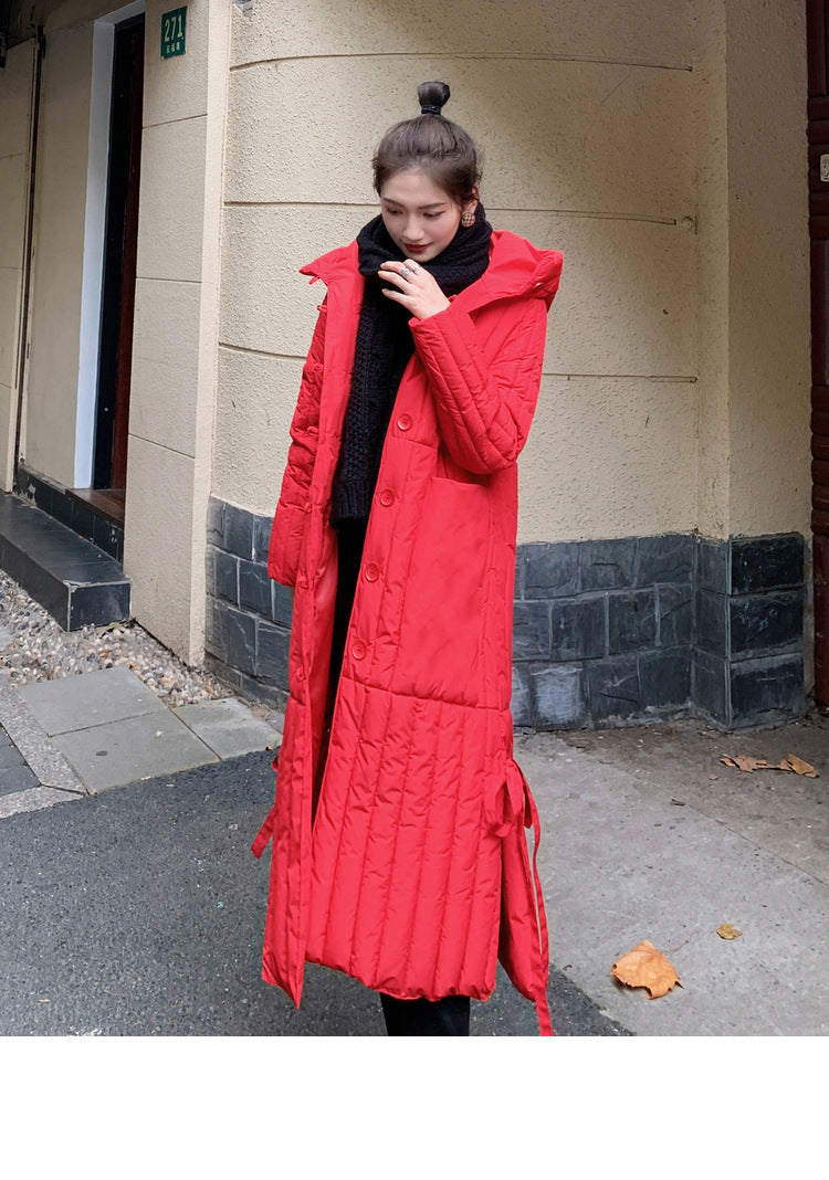 Winter Long Cotton Overcoats for Women