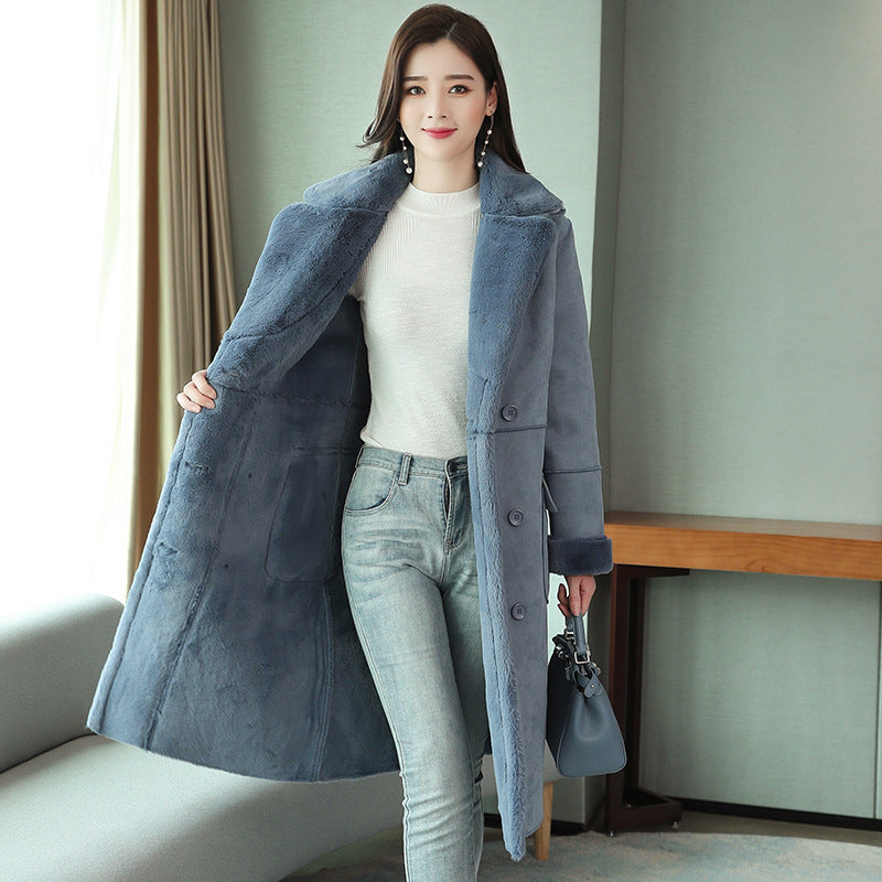 Winter Sherpa Warm Thick Outerwear Overcoats for Women