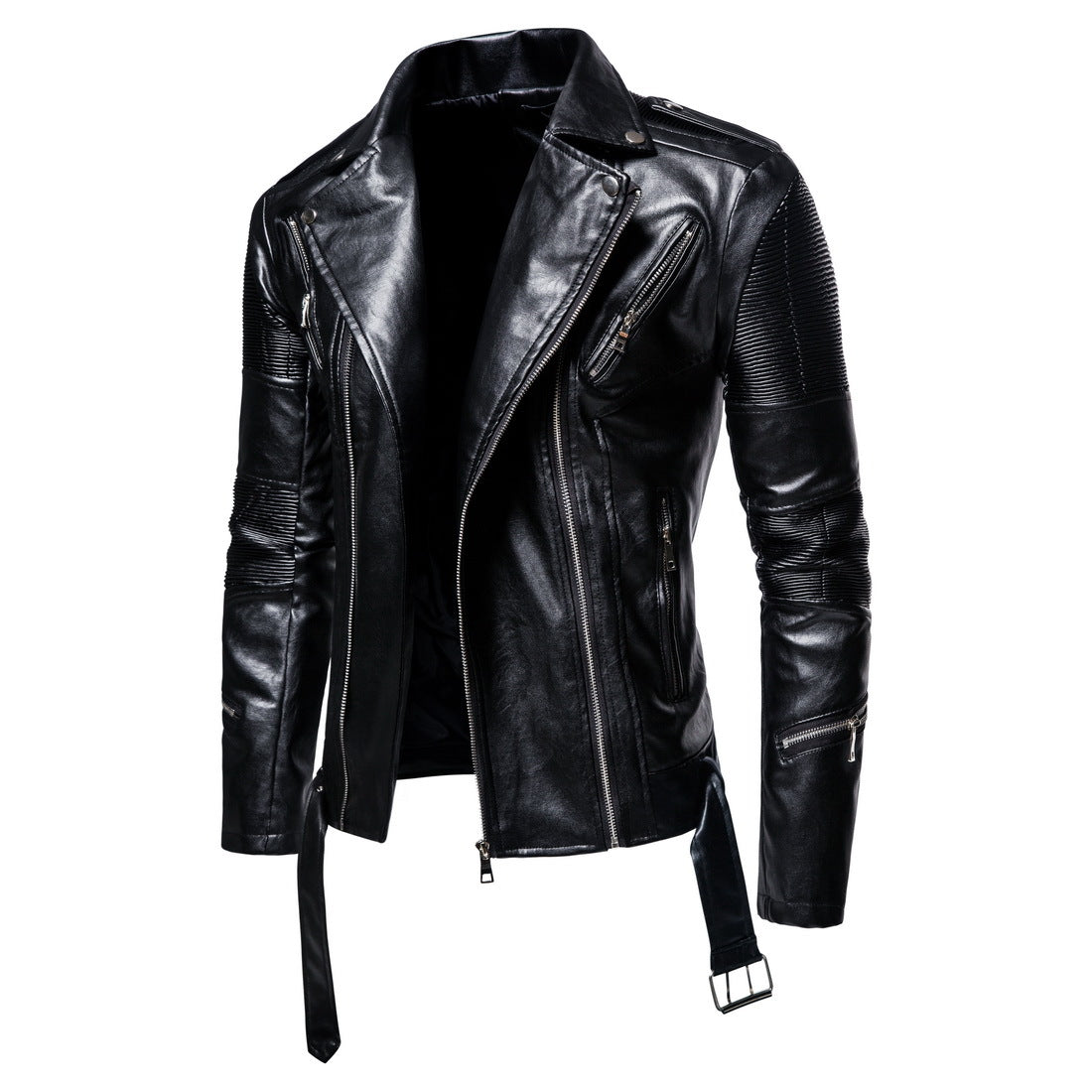 Fall Plus Sizes Pu Leather Jackets for Men
