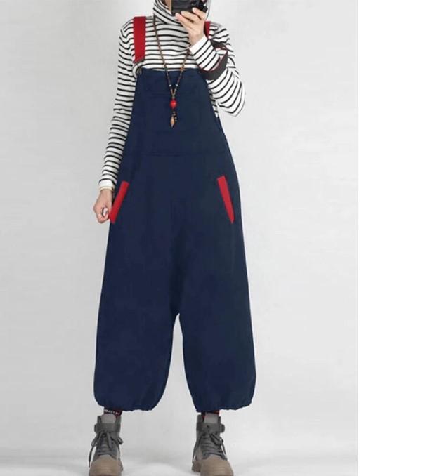New Split Joint Casual Overalls Jumpsuits-STYLEGOING